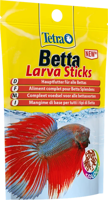 Tetra Betta Larva Sticks, Hauptfutter für alle Betta splendens und andere Labyrinthfische, 5g, 15ml (259355) – Bild 3 von 4