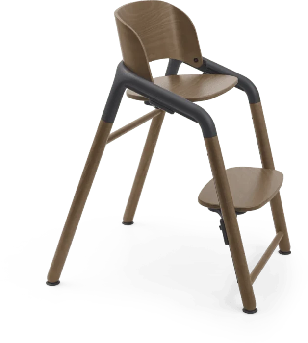 Bugaboo Giraffe Hochstuhl warmes Holz/grau