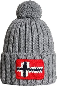 Napapijri Semiury Bommel Beanie grey melange