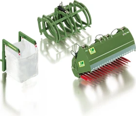 Wiking Die-Cast Frontlader Werkzeuge Set B Bressel+Lade grün
