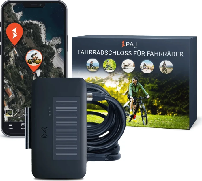 PAJ GPS Tracker Fahrrad & E-Bike mit Schloss Diebstahlschutz
