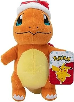 Jazwares Pokémon Glumanda mit Weihnachtsmütze 20cm