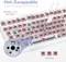 RK Royal Kludge M75 Wireless, weiß/violett, LEDs RGB, hot-swap, RK RED, USB/Bluetooth, US Vorschaubild