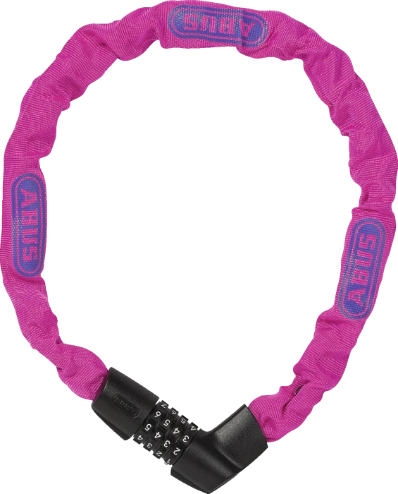 ABUS Tresor 1385/75 Kettenschloss, Zahlenkombination neon pink