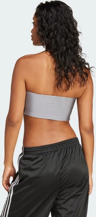 adidas 3-Streifen Tube Crop-Top grey three (Damen)