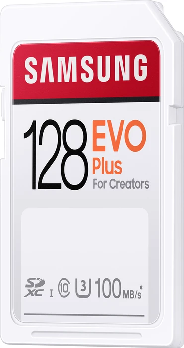 Samsung EVO Plus for Creators R100 128GB, UHS-I U3, Class 10