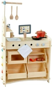 HABA Creative Play 3in1 - Spielküche, Kaufladen & Werkstatt