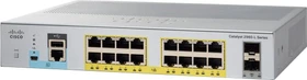 Cisco Catalyst 2960-L-SM LAN Lite Desktop Gigabit Smart Switch, 16x RJ-45, 2x SFP, 120W PoE+ (WS-C2960L-SM-16PS)