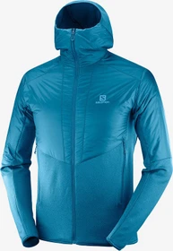 Salomon Outline Warm Hooded Jacke lyons blue/heather (Herren)