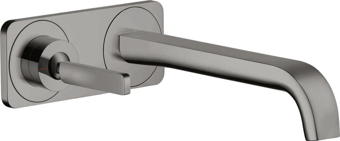 Hansgrohe Axor Citterio E Waschbeckenarmatur mit Platte polished black chrome