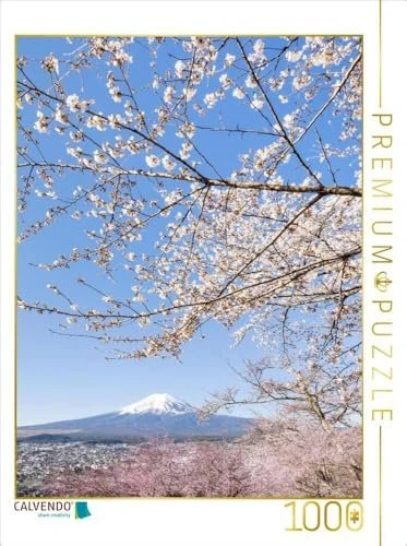 Calvendo Charmanter Blick auf den Fuji bei Kirschblüte