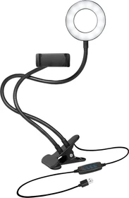 LogiLink Smartphone-Ringlicht-Klemmhalterung