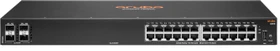 HPE Aruba CX 6000 Series Rackmount Gigabit Managed Switch, 24x RJ-45, 4x SFP (R8N88A)