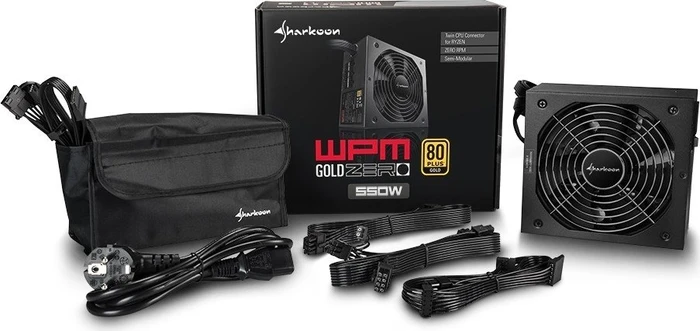 Sharkoon WPM Gold Zero 550W, ATX 2.3