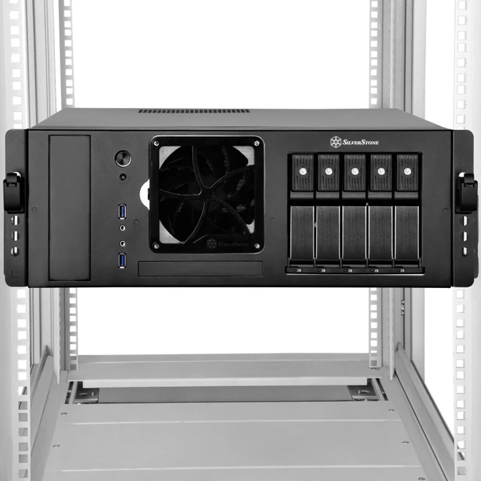 SilverStone RMS05, Rackschiene für 19"-Schrank, 12.5mm
