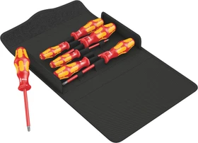 Wera Kraftform Plus Serie 100 VDE i/7 Set 1 Schraubendrehersatz inkl. Tasche, 7-tlg.