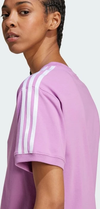 adidas 3-Streifen T-Shirt kurzarm preloved purple (Damen)