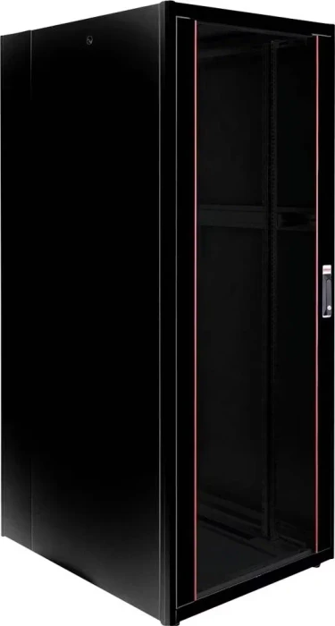 Roline / Secomp Basic 19" Netzwerkschrank 42HE, montiert, Glastür, IP20, RAL 9005, 1000mm tief