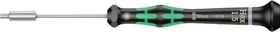 Wera Kraftform Micro 2069 Elektroniker Außensechskant Schraubendreher, 1.5x60mm