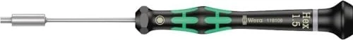 Wera Kraftform Micro 2069 Elektroniker Außensechskant Schraubendreher, 1.5x60mm