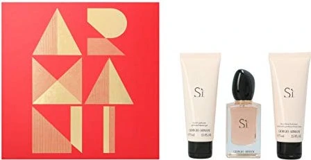 Giorgio Armani Si EdP 50ml + Body Lotion 75ml + Duschgel 75ml Duftset