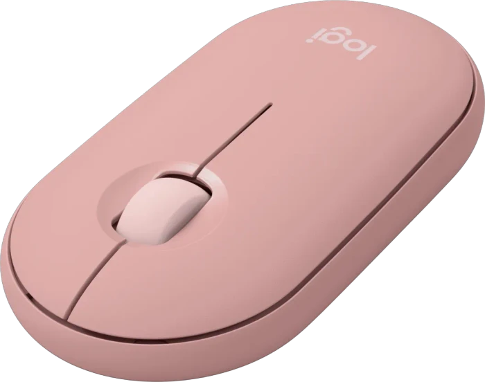 Logitech M350s Pebble Mouse 2 rosa, Logi Bolt, USB/Bluetooth