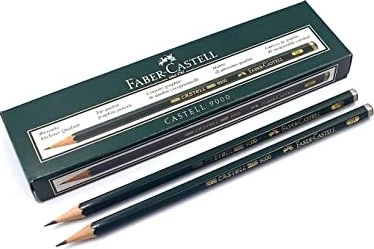 Faber-Castell Castell 9000 Bleistift 5H graphit, grün, 12er-Pack