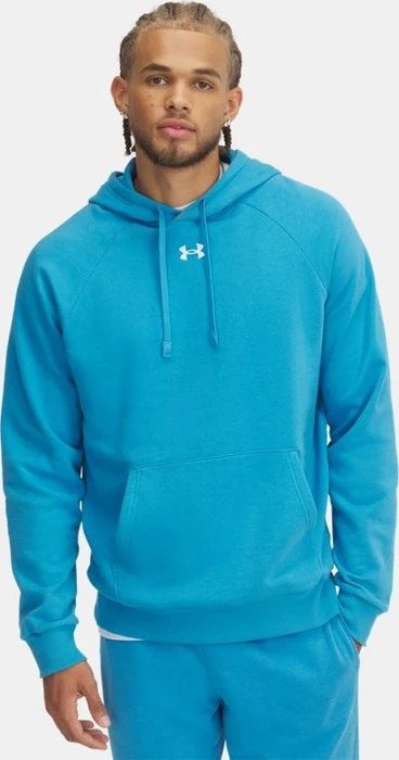 Under Armour Rival Fleece Hoodie ether blue/white (Herren)