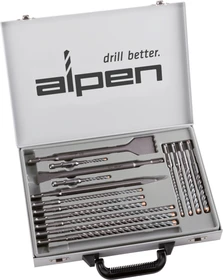 Alpen Force X Kit 16 Bohrer-/Meißel-Zubehörset inkl. Koffer, 16-tlg.