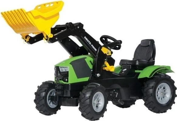 rolly toys rollyFarmtrac Premium Deutz-Fahr 5120 Trettraktor mit Frontlader und Luftbereifung grün