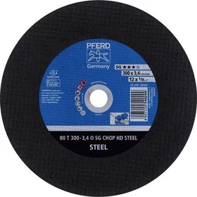 Pferd 80 T 300-3.4 O SG CHOP HD STEEL/25.4 Trennscheibe, 300x3.4x25.4mm, 20 Stück