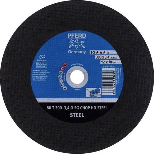 Pferd 80 T 300-3.4 O SG CHOP HD STEEL/25.4 Trennscheibe, 300x3.4x25.4mm, 20 Stück