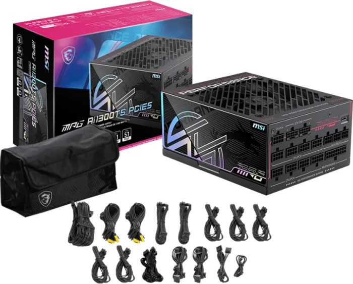 MSI MPG Ai1300TS PCIE5 1300W, ATX 3.1