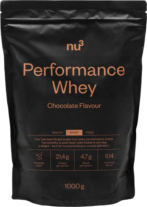 Nu3 Performance Whey Protein Schokolade 1kg