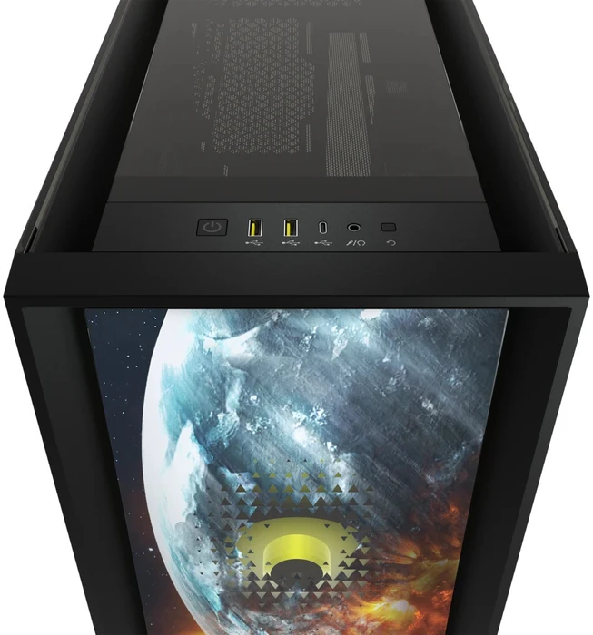 Corsair iCue 5000X RGB Signature Series Planetary, schwarz, Glasfenster