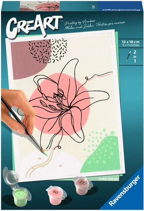 Ravensburger Malen nach Zahlen Floral Line Art