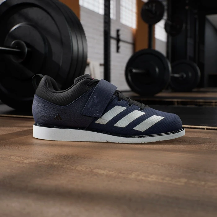 adidas Powerlift 5 dark blue/silver metallic/lucid red