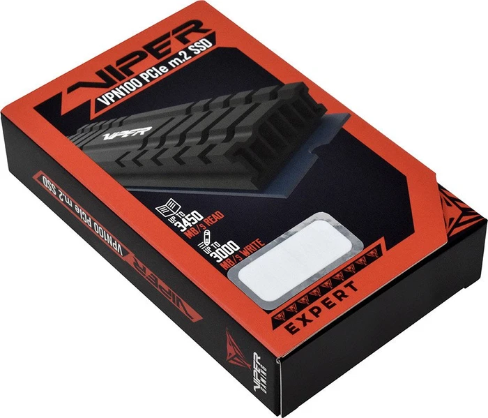 Patriot Viper VPN100 512GB, M.2 2280 / M-Key / PCIe 3.0 x4, Kühlkörper