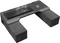 nerdytec Couchmaster Cycon 2 Fusion Grey, Lapdesk, grau Vorschaubild