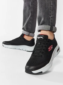 Skechers Arch Fit schwarz/rot (Herren)