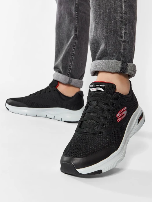 Skechers Arch Fit schwarz/rot (Herren)