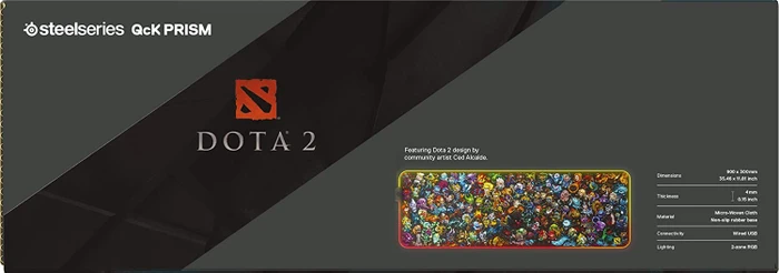 SteelSeries QcK Prism Cloth XL Dota 2 Edition
