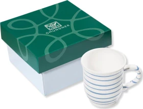 Gmundner Keramik Blaugeflammt Schokotasse im Karton 300ml