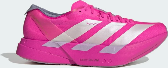 adidas Adizero Adios Pro 4 shock pink/zero metalic/aurora plum (Damen)