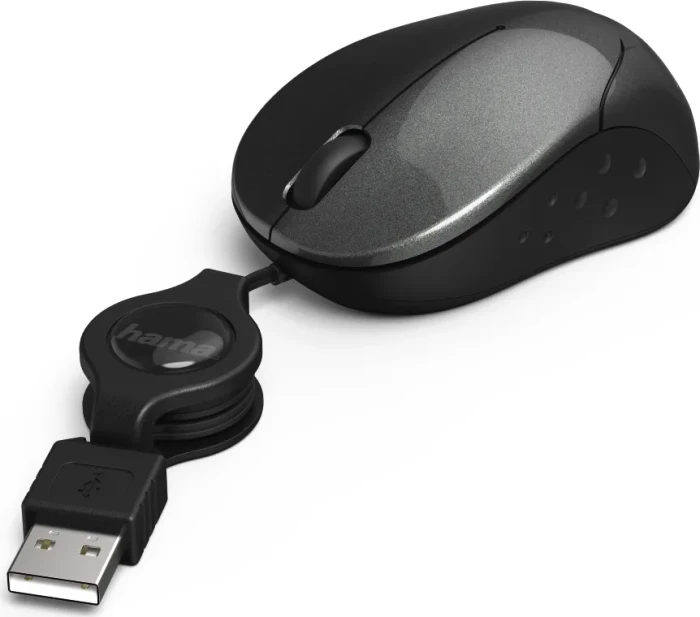 Hama Pesaro Mini Mouse anthrazit, USB