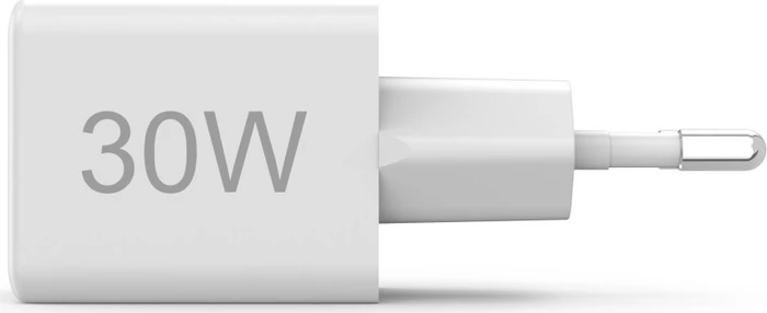 Hama Schnellladegerät 1x USB-C PD 1x USB-A QC Mini-Ladegerät 30W weiß