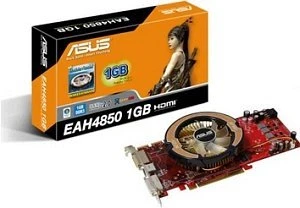 ASUS Radeon HD 4850, EAH4850/HTDI/1G, 1GB DDR3, 2x DVI, S-Video