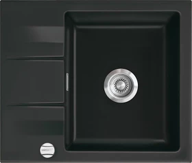 systemceram Genea 60 F Einbau Becken reversibel mit Ablauffernbedienung nigra