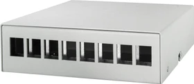 LogiLink Konsolidierungspunkt-Gehäuse für RJ-45 Keystone Module, 8-Port, grau