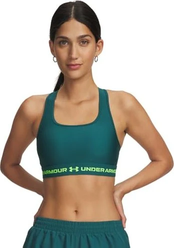 Under Armour Armour Mid Crossback Sport-BH rack green/hyper green (Damen)